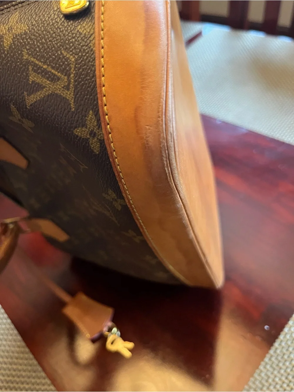 Louis Vuitton Alma PM Monogram Canvas Top Handle Bag Satchel Vintage